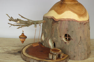 Fairy birdhouse ornament