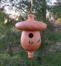 Acorn shaped birdhouse, created by schoolhouse Woodcrafts